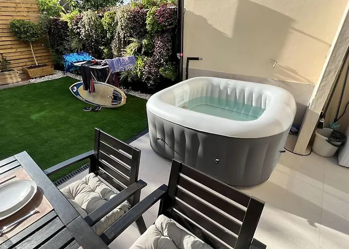 Apartament Relaxing Garden Cristianos Con Jacuzzi Y Barbacoa Arona (Tenerife)