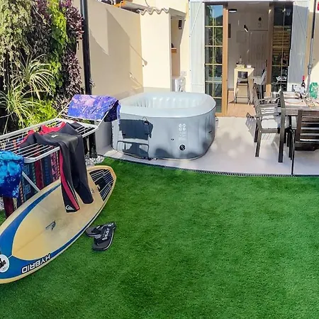 Apartment Relaxing Garden Cristianos Con Jacuzzi Y Barbacoa
