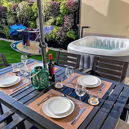 Relaxing Garden Cristianos Con Jacuzzi Y Barbacoa Arona (Tenerife)