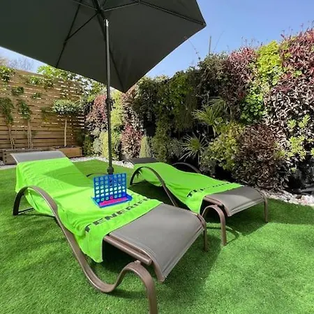 Apartament Relaxing Garden Cristianos Con Jacuzzi Y Barbacoa